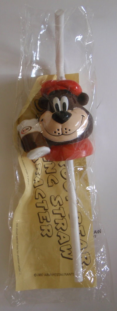 A & W Root Bear Drinking Straw Holder