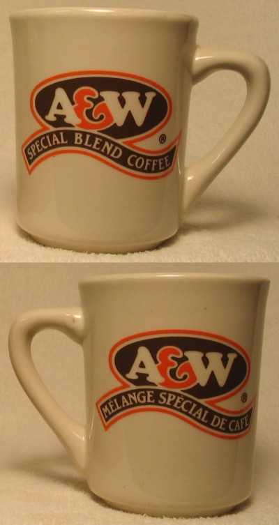 A & W coffee mug, brown Special Blend