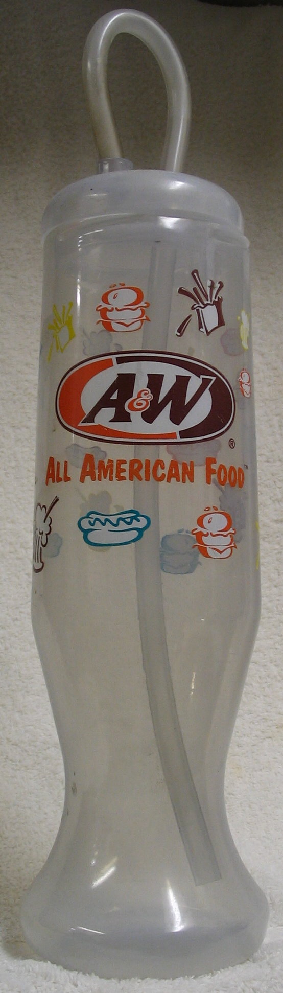 A & W Plastic Sports Bottle