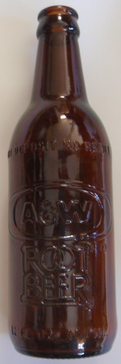 A & W Root Beer Bottle