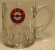 A&W Glass Mug, 10 oz, bull's eye, 1950s