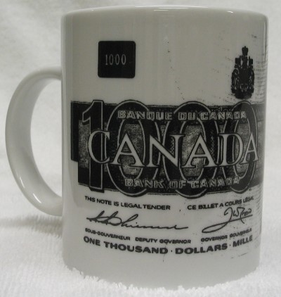 Canada 1000 Dollar Bill Mug