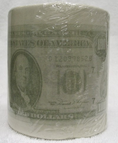 USA 100 Dollar Bill Toilet Paper