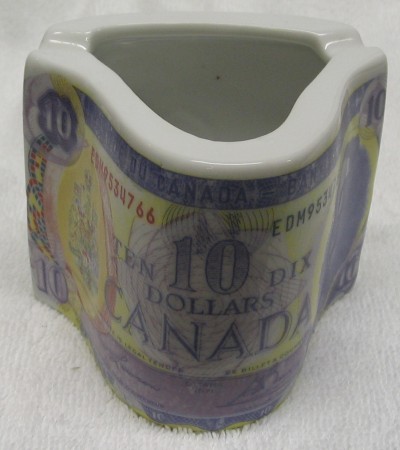 Canada Ten Dollar Bill Ashtray