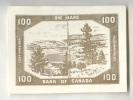 Canada 100 Dollar Bill Note Paper