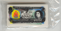 Canada One Dollar Bill Eraser