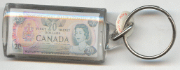 Canada Twenty Dollar Bill Key Chain