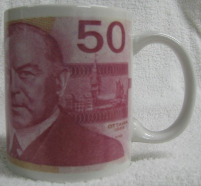 Canada 50 Dollar Bill Mug