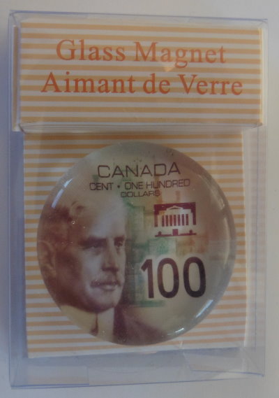 Canada $100 bill magnet