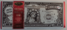 USA $1 million bill on chocolate bar
