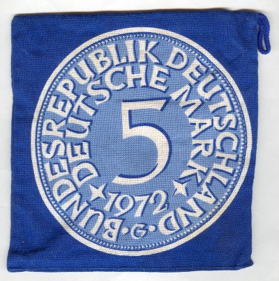 West Germany 5 Deutsche Mark Coin Pot Holder