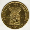 Netherlands 10 Gulden Coin Drink Coaster