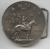 Canada 25-cent Mountie Coin Belt Buckle