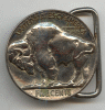 USA Five Cent Buffalo Coin Belt Buckle