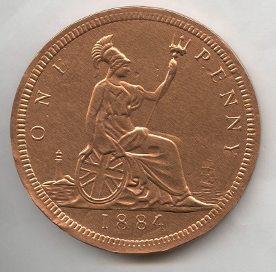 one penny coin