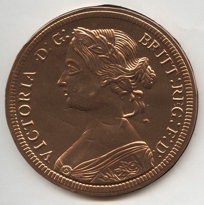 Great Britain One Penny Coin Chocolate