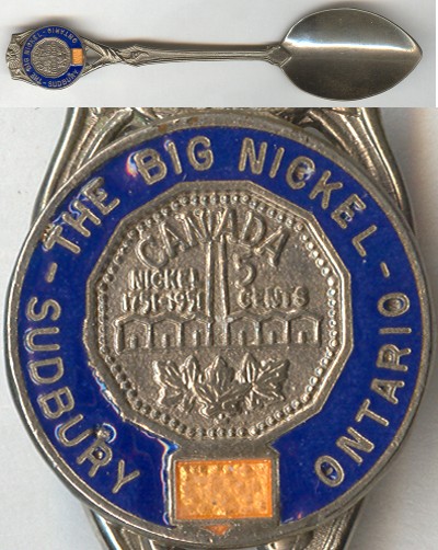 Canada 5-cent Coin Big Nickel Souvenir Spoon