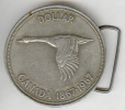 Canada One Dollar Goose Coin Belt Buckle