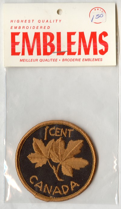 Canada One Cent Coin Patch