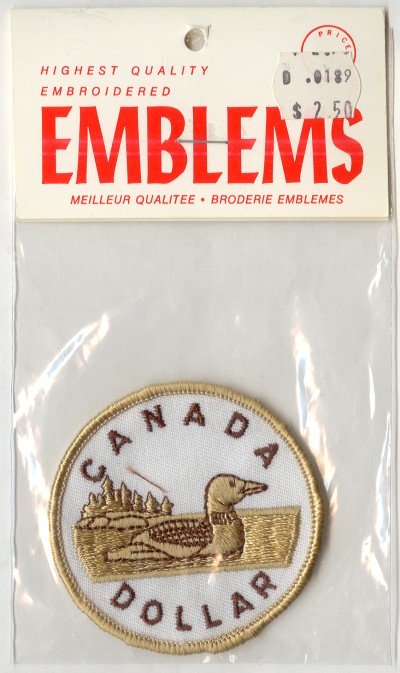 Canada One Dollar Coin Patch