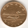 Canada One Dollar Coin Milk Chocolate