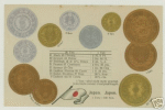 Japan Coins Postcard