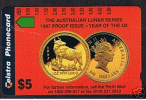 Australia 100 Dollar Gold Coin Phone Card