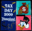 Gold Coins with Scrooge McDuck Tax Day on Pin