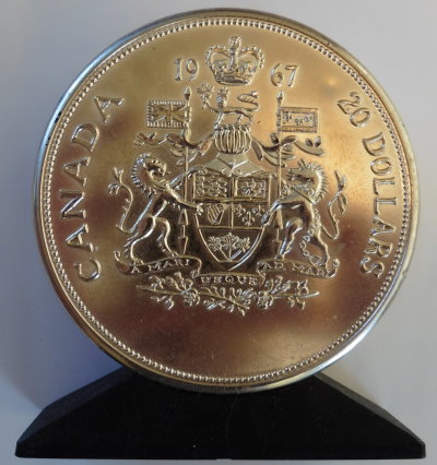 Canada 1967 $20 coin bank