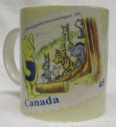 Canada 45c Pooh Stamp Mug