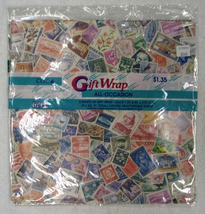 Multi-country Stamps Gift Wrap