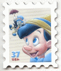 USA 37c Pinocchio Stamp Fridge Magnet