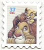 USA 37c Simba Stamp Fridge Magnet
