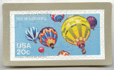 USA 20c Balloons Stamp Jigsaw Puzzle Postcard