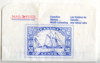 Canada 1929 50-cent Bluenose Stamp Envelope