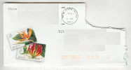 USA 33-cent Flowers Postage Stamps Envelope