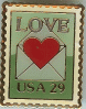 USA 29-cent Love Postage Stamp Pin