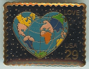 USA 29-cent World Love Postage Stamp Pin