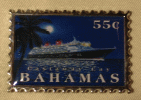 Bahamas 55-cent Castaway Cay Stamp Magnet