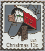 USA 13c Christmas Postage Stamp Pin