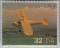 USA 32c Cub Plane Postage Stamp Pin