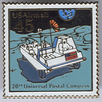 USA 45c 20th Universal Postal Congress Postage Stamp Pin