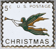 USA 5c Christmas Postage Stamp Pin