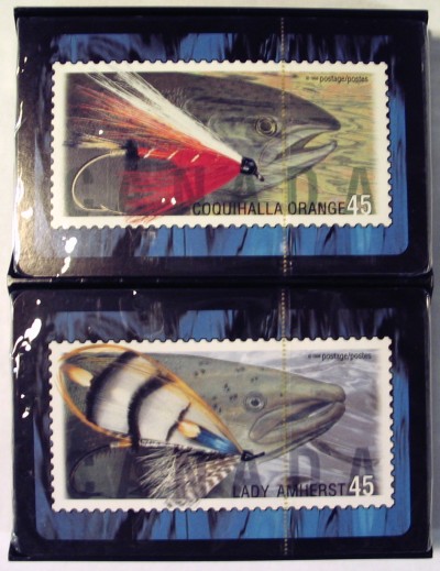 Canada 45c Fishing Lures Stamps on Playing Cards