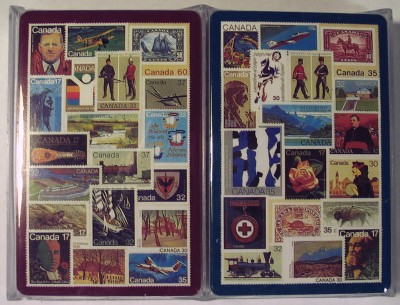 Canada Postage Stamps on Playing Cards