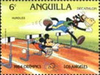 MDS216B - 1984 Disney's Los Angeles Summer Olympics, Mint Souvenir Sheet,  Anguilla - Mystic Stamp Company