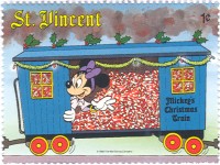 St. Vincent 2249a-i, Disney Mickey's Law & Order Stamps, Sheet of 8 stamps